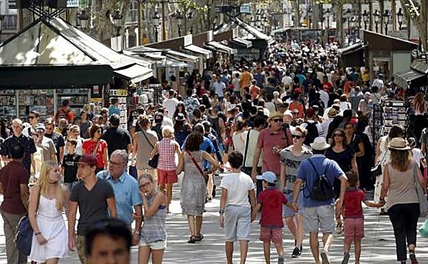 Las Ramblas ha recuperado hoy la normalidad. 