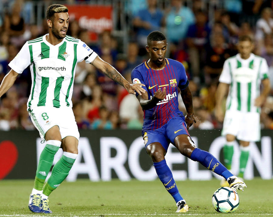 Las mejores imágenes del partido entre el l Barcelona y el Betis, correspondiente a la primera joranda de Liga. 