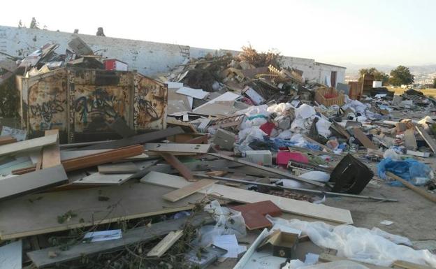 Imagen de la basura acumulada en Churriana.