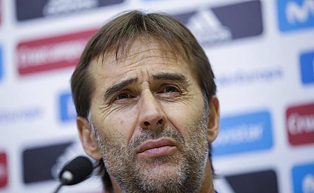 Julen Lopetegui, seleccionador español de fútbol. 