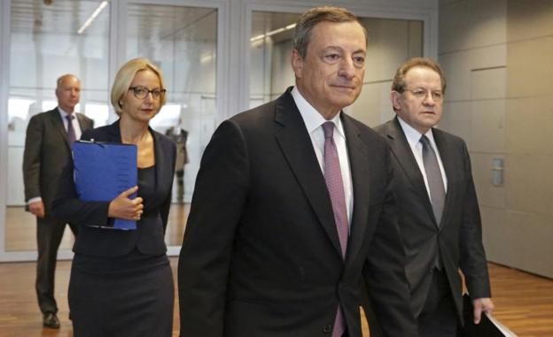 El BCE prevé un crecimiento del 2,2% este año con una inflación del 1,5%