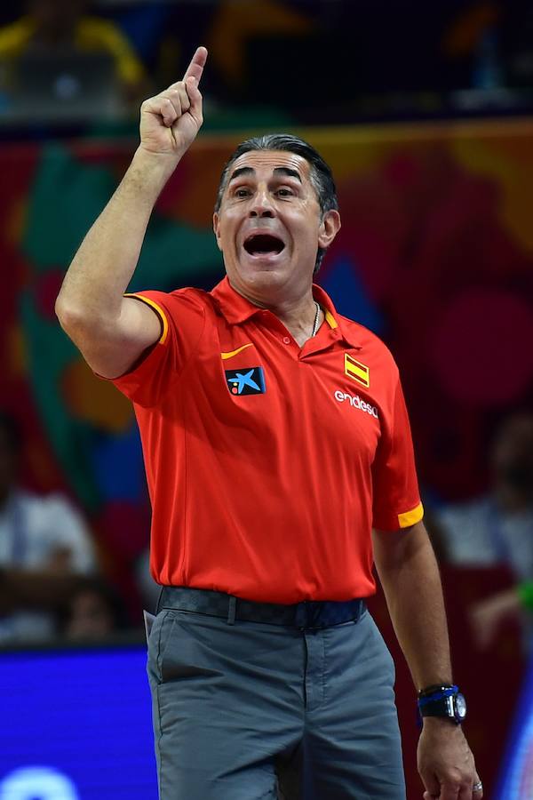 Imágenes del partido de España contra Turquía en el Eurobasket. Victoria de la selección española tras cuatro cuartos igualados hasta el final