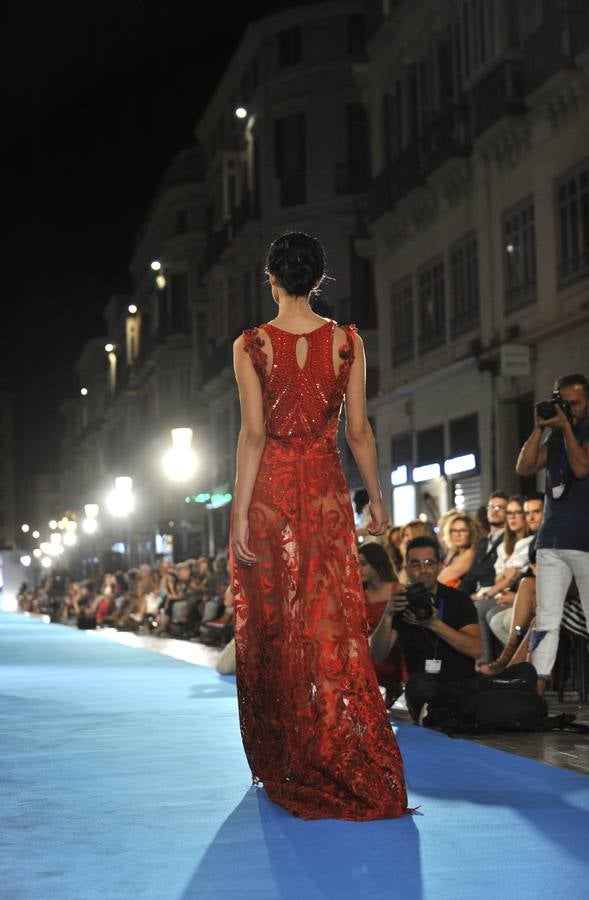 Málaga capital celebra su cita con la moda sobre la alfombra azul más larga de Europa