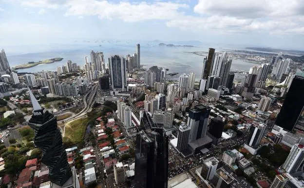Vista aérea de la ciudad de Panamá.