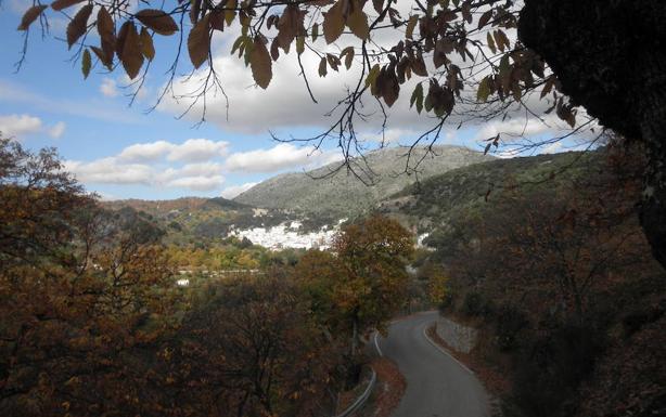 Vista de Igualeja en el ecuador del otoño.