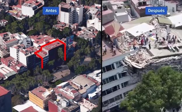 Vídeo: Así estaba y así ha quedado el edificio Álvaro Obregón tras el terremoto de México