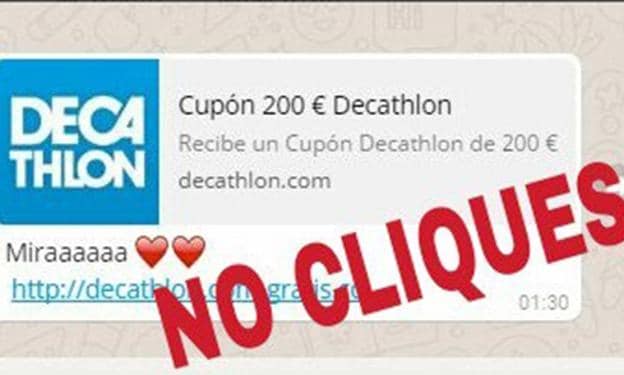 El timo de los cupones descuento salpica a Decathlon