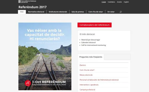 Web oficial del referéndum.