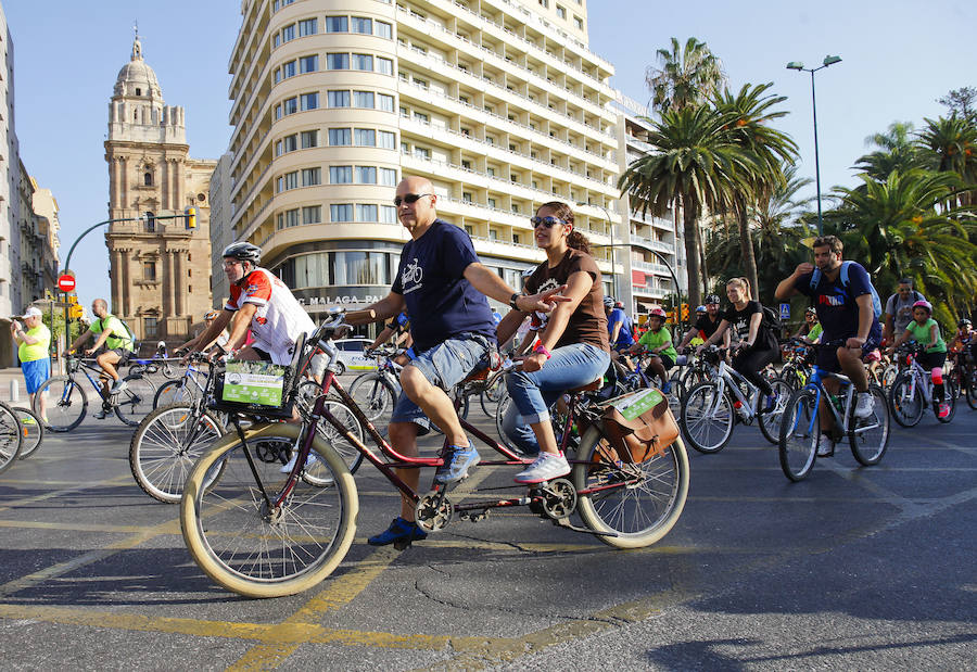 Más de 15.000 ciclistas han tomado esta mañana las calles de la ciudad en una actividad enmarcada en la Semana de la Movilida
