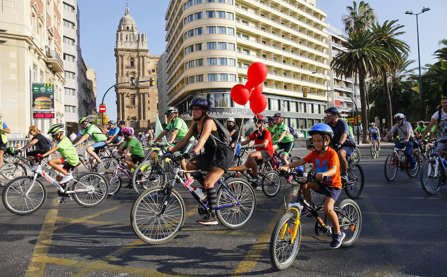 Más de 15.000 ciclistas han tomado esta mañana las calles de la ciudad en una actividad enmarcada en la Semana de la Movilida