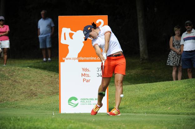 Carlota Ciganda, durante su participación en el Open de España. :: felipe pérez
