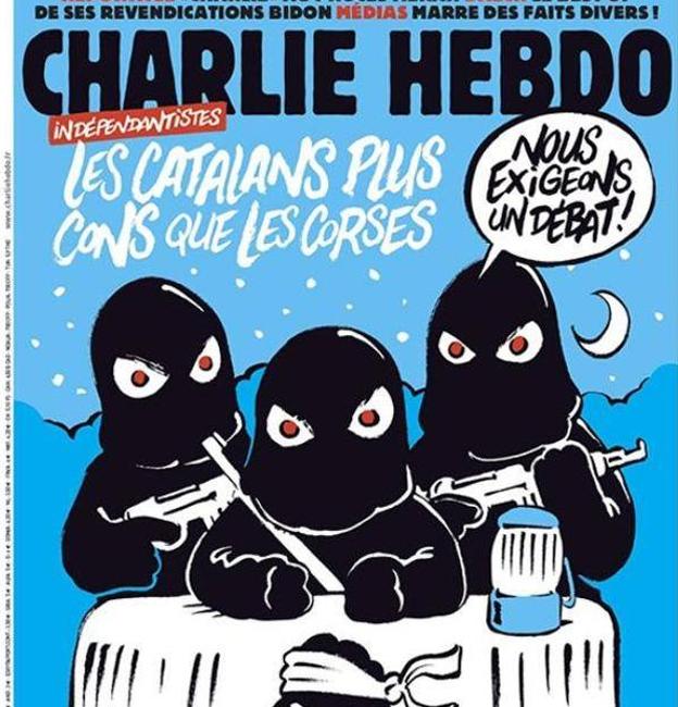 Portada del Charlie Hebdo sobre el independentismo catalán.