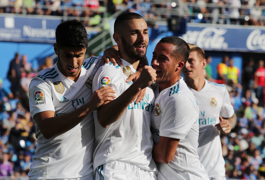 El Real Madrid visita el Coliseum Alfonso Pérez con el objetivo de conseguir una nueva victoria. El cuadro de Zidane suma doce triunfos consecutivos en Liga a domicilio. Una racha que busca frenar el Getafe para conseguir su tercera victoria en su regreso a la máxima categoría.