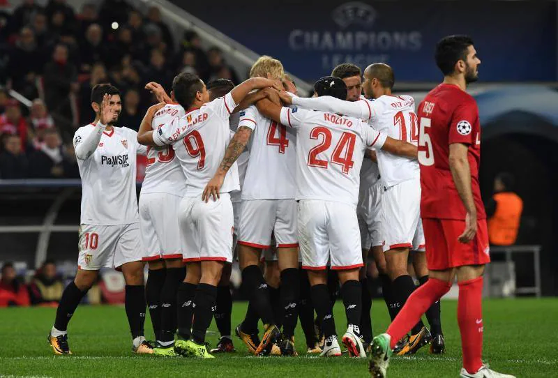 El Spartak y el Sevilla disputaron la tercera jornada de la fase de grupos de la Liga de Campeones en Moscú.