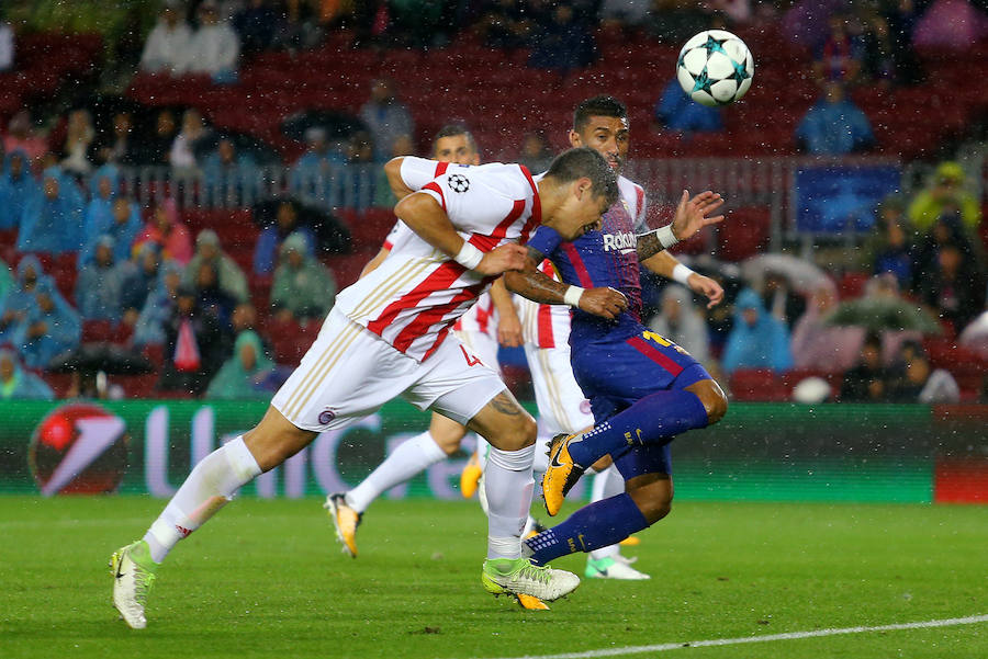 El conjunto azulgrana se impuso por 3-1 a un Olympiacos muy blando. 