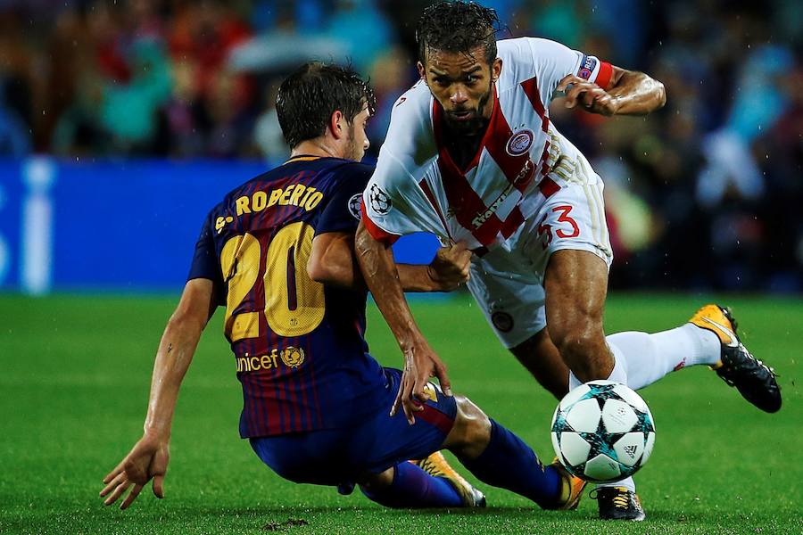 El conjunto azulgrana se impuso por 3-1 a un Olympiacos muy blando. 