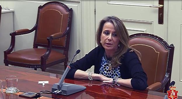 La jueza Lamela, en una de las pocas imágenes que hay de ella. :: r. c.