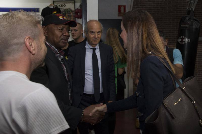 El legendario púgil estadounidense se encuentra en la capital para dar un impulso al deporte en la ciudad