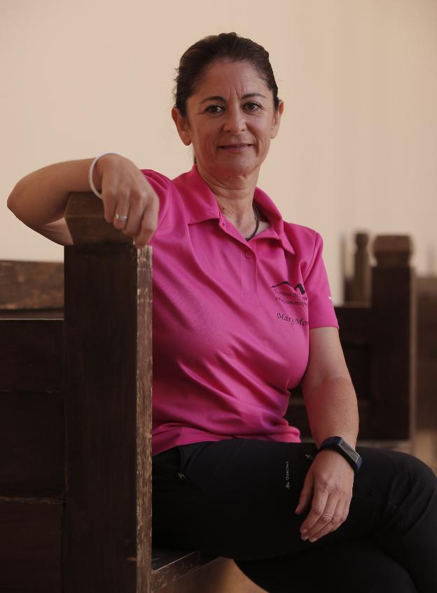 Ana Mari Montes, en una imagen de la semana pasada en el convento Santo Domingo.  ñito salas