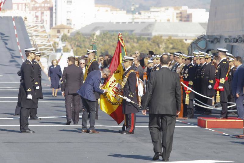 Fotos de la jura de bandera civil en el portaaviones Juan carlos I en Málaga (VI)