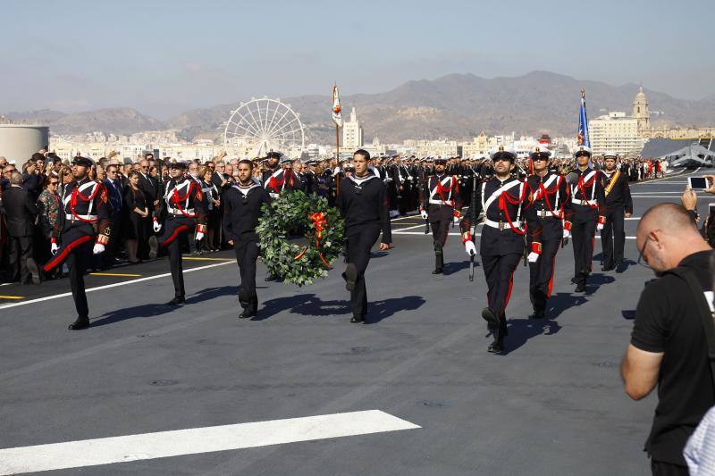 Fotos de la jura de bandera civil en el portaaviones Juan carlos I en Málaga (V)