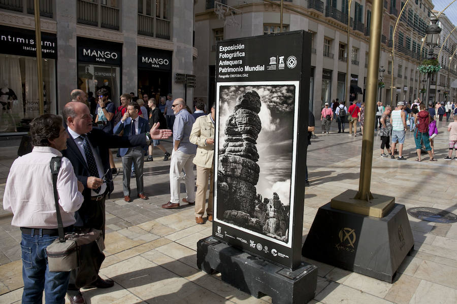Una muestra de 40 fotografías enseña al visitante los principales enclaves patrimoniales, culturales y naturales de la Ciudad del Torcal 