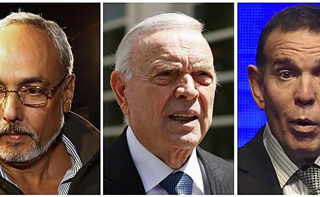 Manuel Burga, José María María y Juan Ángel Napout. 