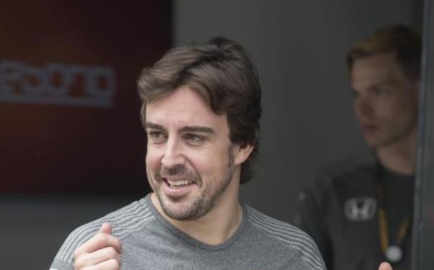 Fernando Alonso, en el circuito de Interlagos. 