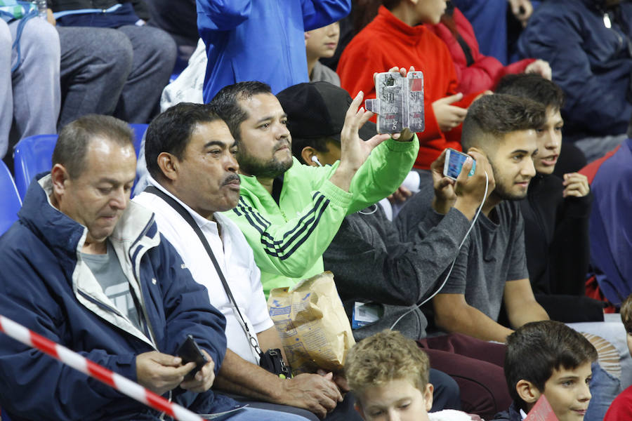 Unas 19.000 personas acudieron a La Rosaleda a presenciar el entrenamiento de la selección española de fútbol.