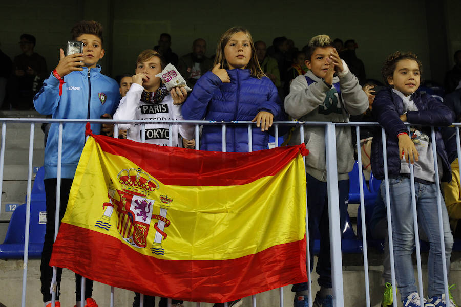 Unas 19.000 personas acudieron a La Rosaleda a presenciar el entrenamiento de la selección española de fútbol.