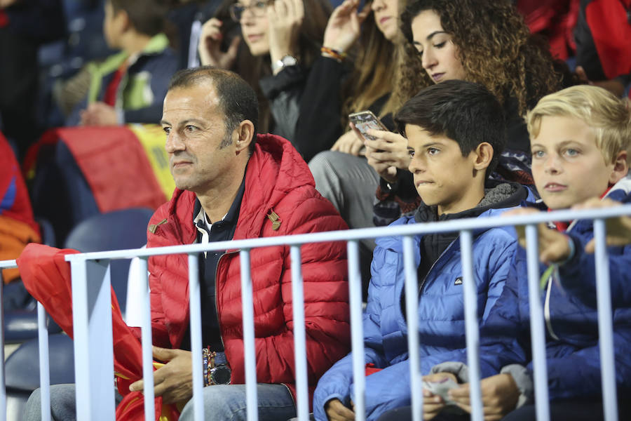 La Rosaleda colgó el cartel de "completo" en el partido amistoso que enfrentó a España ante Costa Rica en Málaga.