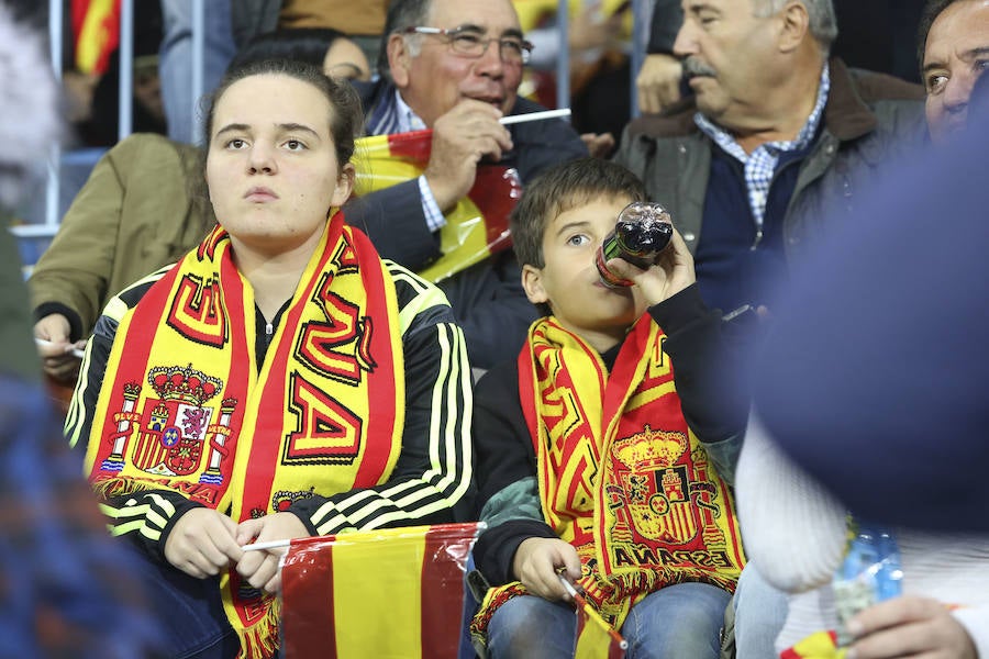 La Rosaleda colgó el cartel de "completo" en el partido amistoso que enfrentó a España ante Costa Rica en Málaga.