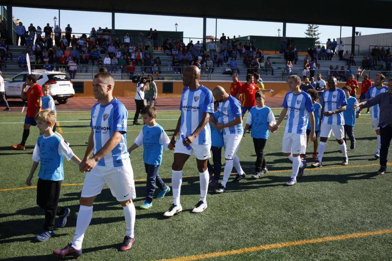 Fotos del partido entre exjugadores del Málaga Club de Fútbol y las Leyendas de la Selección Española