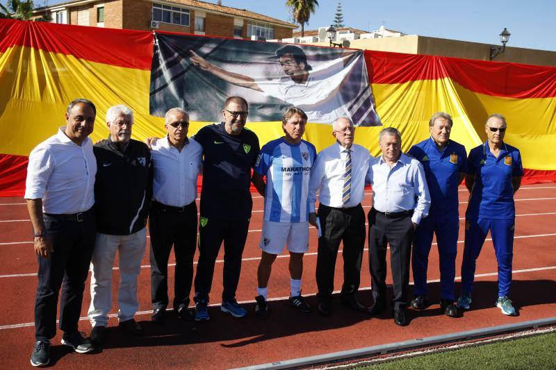 Fotos del partido entre exjugadores del Málaga Club de Fútbol y las Leyendas de la Selección Española