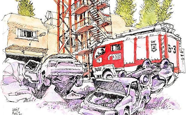 Málaga a Trazos. Escenario post-apocalíptico