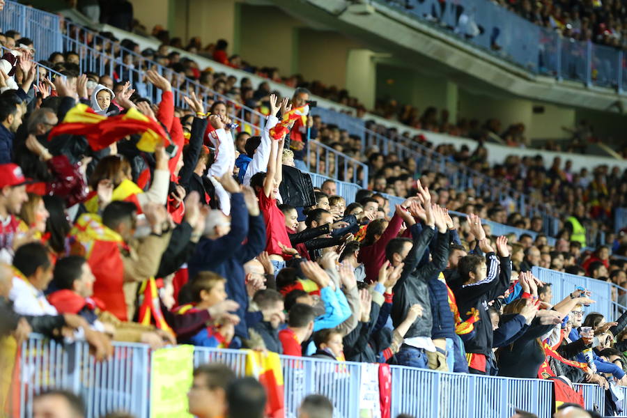 España golea a Costa Rica en La Rosaleda en el amistoso para preparar el Mundial 2018.