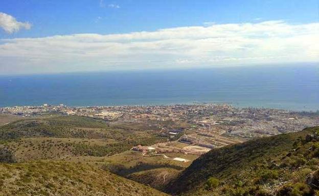 Vista desde el monte Calamorro antes de bajar a Benalmádena. Foto: Diputación de Málaga