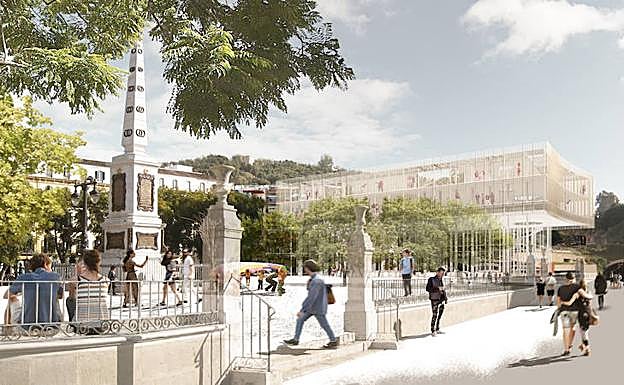 Recreación del proyecto que presentaron al concurso de ideas los promotores de Málaga All Space.