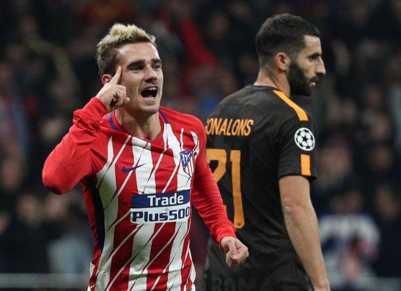 Las mejores imágenes del partido de la quinta jornada de la fase de grupos entre el Atlético y la Roma, en el Wanda Metropolitano