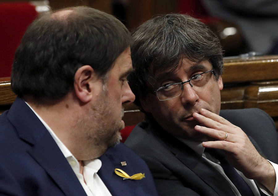 Junqueras y Puigdemont.