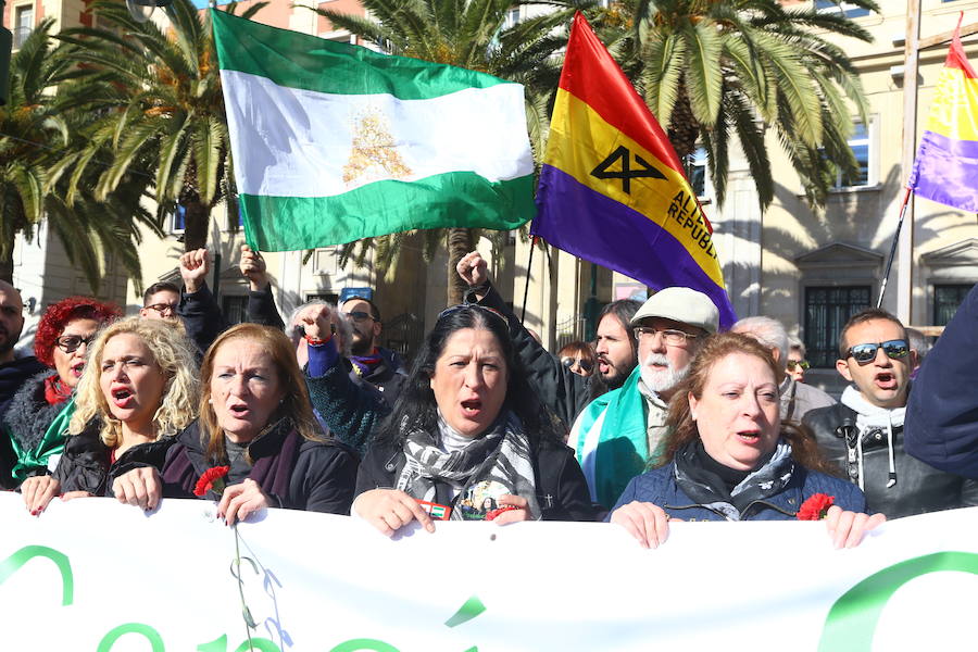 Fotos de la manifestación por el 40 aniversario de la muerte de Manuel José García Caparrós en Málaga