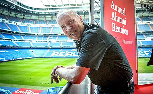 Mitch Lowe durante su visita a Madrid.