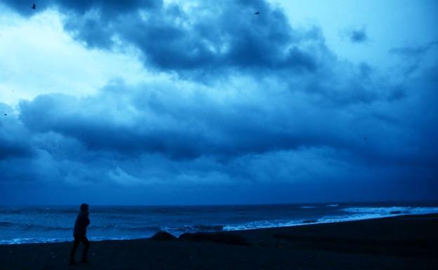 La flota pesquera malagueña, amarrada a causa del temporal de olas, viento y lluvia