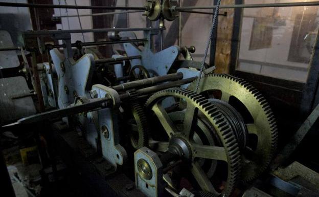 Engranajes del reloj Viuda de Murua que sustituyó al Losada.