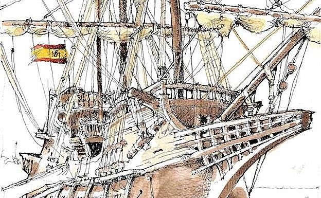 Gráfico. Con nueve caños por banda. 