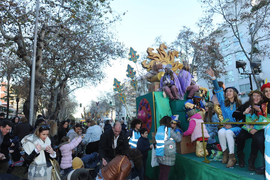 La cabalgata de Reyes Magos en Marbella