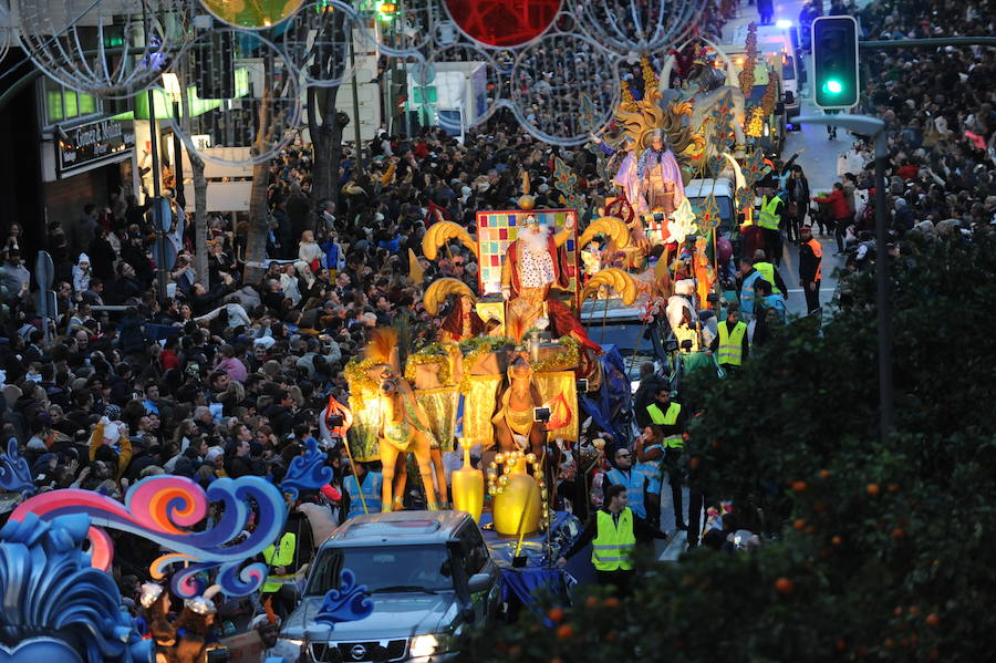 La cabalgata de Reyes Magos en Marbella