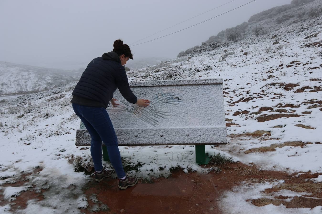 Ronda, Antequera y Alfarnate se cubren bajo un manto blanco