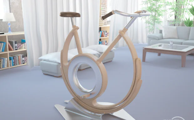 De ruta por los Pirineos desde el salón de casa: así es la bicicleta virtual diseñada en Málaga