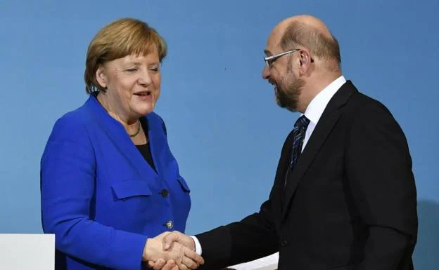 Merkel y Schulz confirman el preacuerdo para una gran coalición